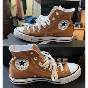 Burnt Caramel Converse All Star High Tops Sneakers